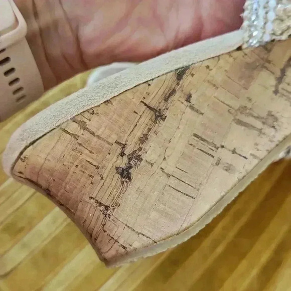 JellyPop Glendale Cork Wedge Sandals With Memory Foam Size 10 - Picture 11 of 12